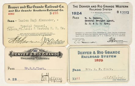 Denver and Rio Grande Railroad Co Passes [183923]