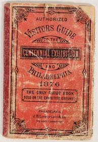 Authorized Visitors Guide to the Centennial Exhibition & Philadelphia, 1876, w/ Map [199784]
