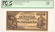 Amador Canal & Mining Co. $1 Note [200117]