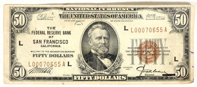 National Currency $50 Series of 1929  [200449]