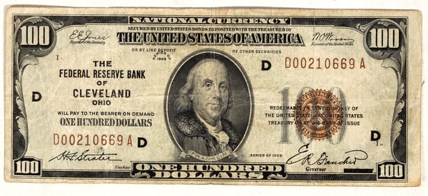 National Currency $100 Series of 1929 [200540]