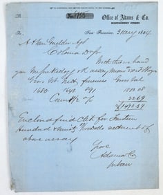 Assay from Kellogg & Co. 1854--Ties to First California Coins, SSCA Ingots [194529]