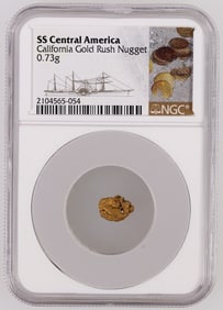SS Central America Shipwreck California Gold Rush Nugget, NGC [199953]