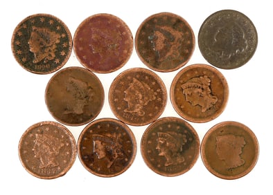 Large Cent Collection (11) [200090]