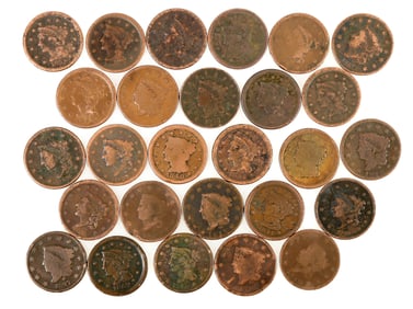 Large Cent Collection (27 different dates) [200093]