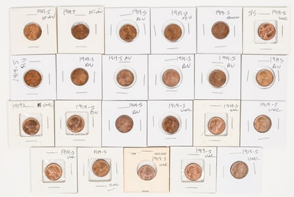 Lincoln Cent Hoard 1919-S (23) [197848]