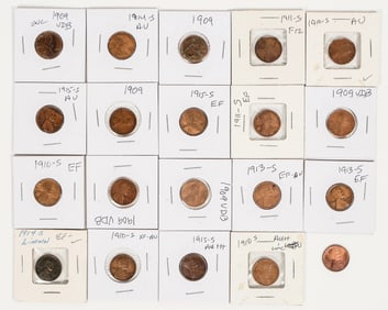 Early Lincoln Cents (1909-1915) (20) [197846]