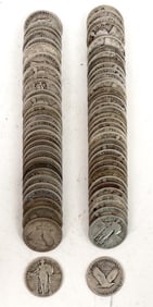 Standing Liberty Quarters (80) [200544]