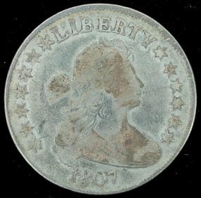 Draped Bust Heraldic Eagle Half Dollar 1807 [197833]