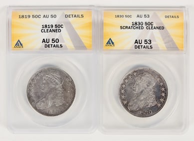 Capped Bust Half Dollars (2) [197754]