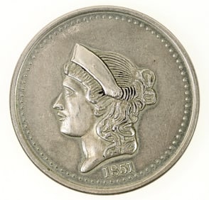 Nevada City Mint Liberty Test Strike [197424]