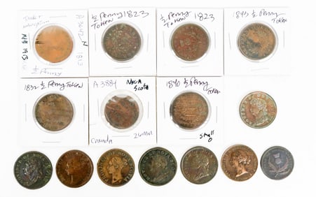 Half Penny Collection 1823-1856(15) [198877]