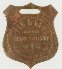 Elko County 1917 Fish & Game License [197559]