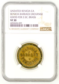 Benicia Barrack Exchange 3 1/2 Token [199118]