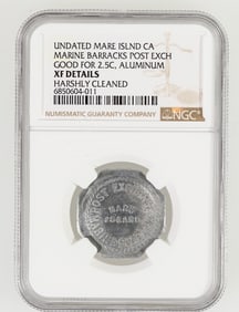 Marine Barracks Post Exchange Token, Mare Island, CA [190728]