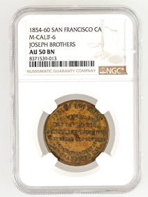 Joseph Brothers Token, San Francisco Gold Rush  [190729]