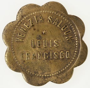 Venezia Saloon Token, Williamsburg, Colorado [198352]