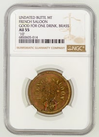 Very Rare French Saloon Token, Helena, Montana [199130]