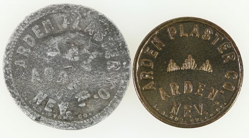 Arden Plaster Co., Tokens (2) [198457]