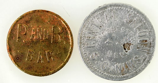 Extra Rare Rochester Nevada Drink Tokens - (2) [197667]