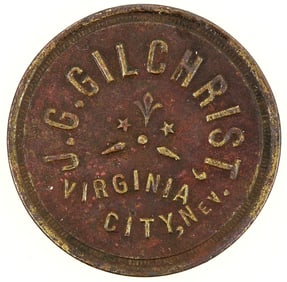 J. G. Gilchrist Token, Virginia City, Nevada [198612]