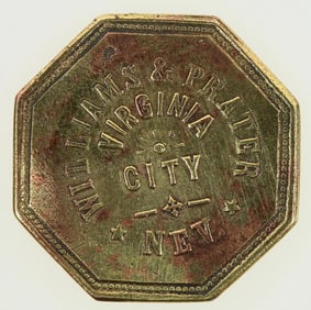Williams & Prater Token. Virginia City, Nevada [198611]