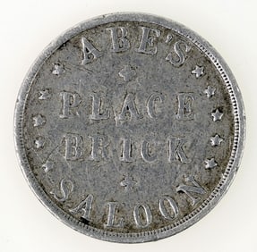 Abe's Place Brick Saloon Token, Douglas, Wyoming [197722]