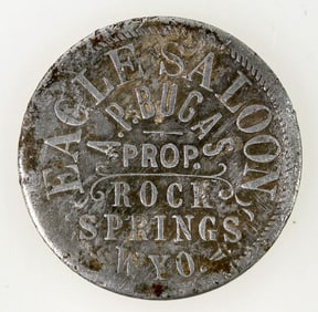 Eagle Saloon, Rock Springs, Wyoming Token [197721]