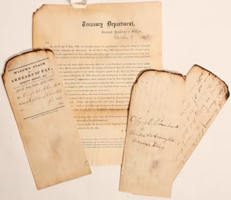 Andersonville- Prison Victim's Widow Archive 1866 [182434]