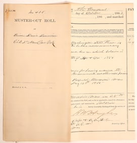 Andersonville- Muster-Out Papers for Private David Dennison [182445]