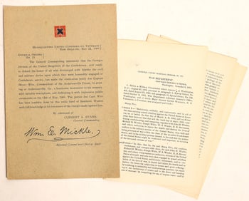 Andersonville- Presidential Order for the Execution of Henry Wirz and Conf. Veterans Doc. [182442]