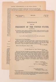 Custer:  First Message Account to the Senate of the Custer Massacre July, 1876 [181558]