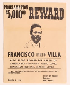 Pancho Villa Wanted Poster 1916 [183778]