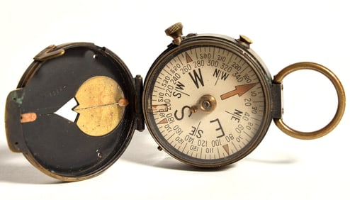 US Engineer Corp Compass Cruchon & Ermons Berne WW1  [198685]