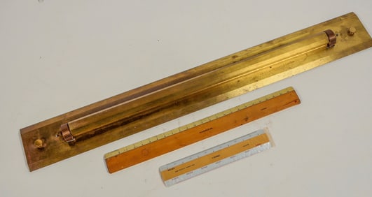Maritime Parallel Ruler made by Alteneder & Son WW2 vintage with Wood Case (3) [198362]