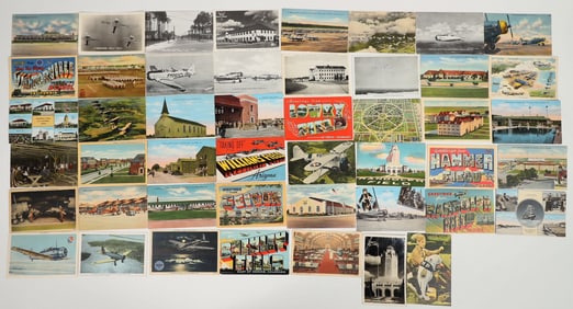 WWII U.S. Army Air Corps Training Facilities & Aircraft Postcards [183843]