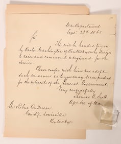 Lincoln: Thomas A. Scott Autographed Letter [182508]