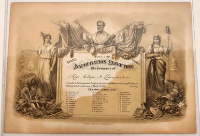 US Grant/Colfax Inauguration Invitation, 1869 [186157]