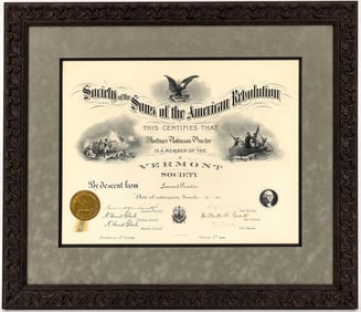 Sons of American Revolution: Mortimer R Proctor Archive [148624]