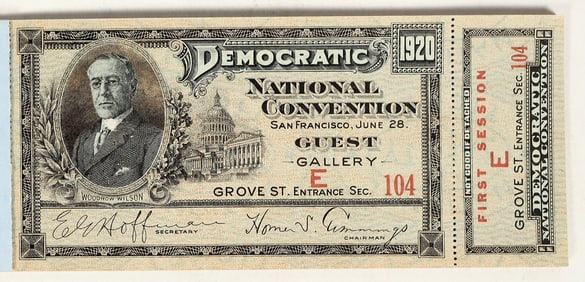 Democratic National Convention Ticket Book [183949]