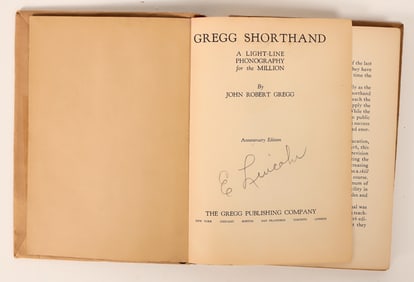 JFK's Secretary's Signed Shorthand Book [186349]