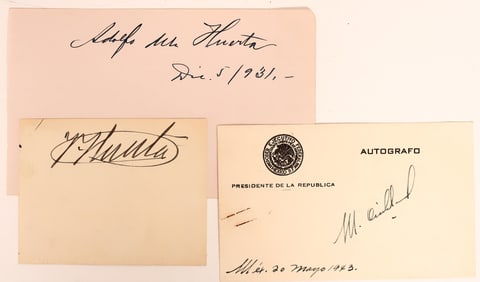 Mexican President Autographs (3) [183791]