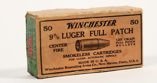 Winchester Green & Red Label "Two Piece" Ammo Box, c.1920 [197797]