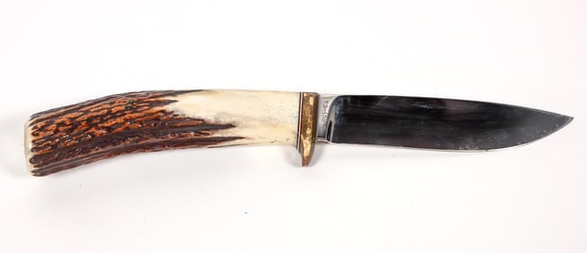 Ted Dowell Custom Hunter Knife with Sheath [194226]