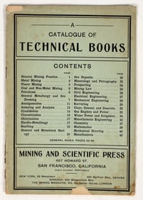 Rare Mining & Scientific Press Catalog of Technical Publications, c.1910s [202322]
