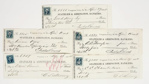 Gould & Curry Territorial Checks to Interesting People [201919]
