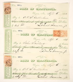 Gould & Curry Mine Lumber Checks (3) [202045]