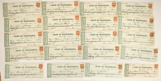 Gould & Curry Mining Check Collection: 1860s, Louis Janin Supt. [202041]