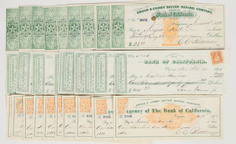 Gould & Curry Mining Check Group for Resale (Three Types, Ten Each) [201963]
