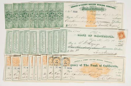 Gould & Curry Mining Check Resale Group (3 Types incl. Imprinted Revenue) [201961]